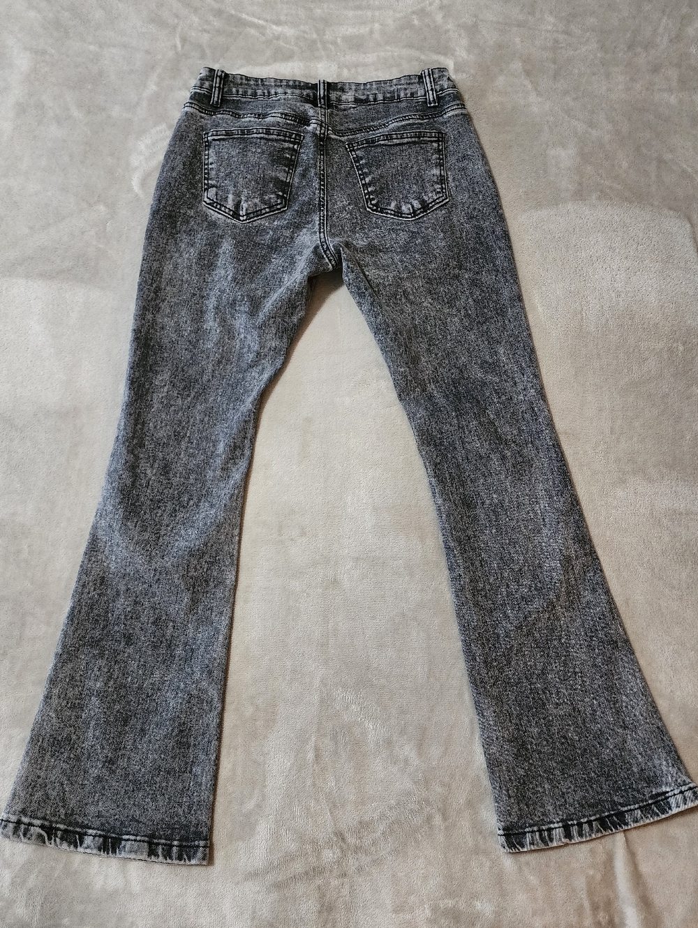 Y2K Low Rise Flare | Acid Wash Denim Jeans | Bamboo | Size 7/8 NWT - Picture 8 of 8